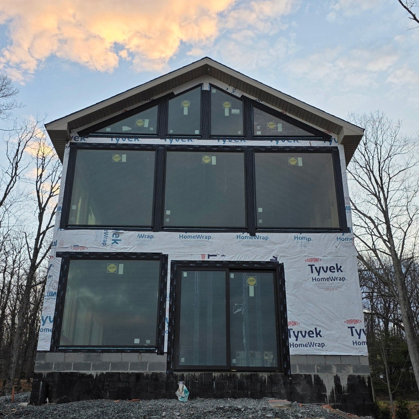 Contemporary home with large window openings featured by Panorama Art
